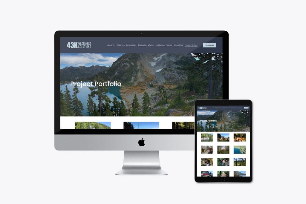 43k Wilderness Solutions website design