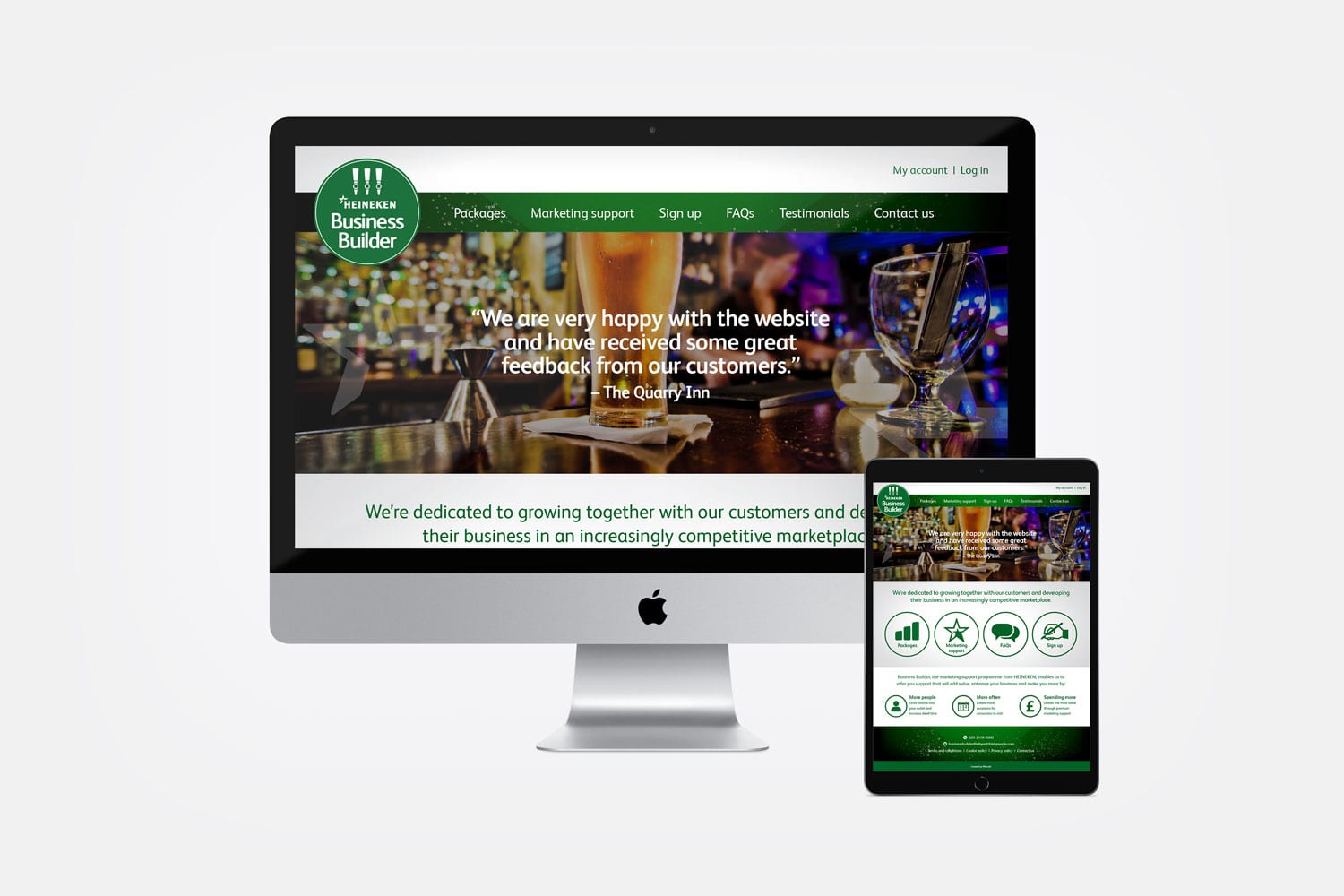 Heineken Business Builder website
