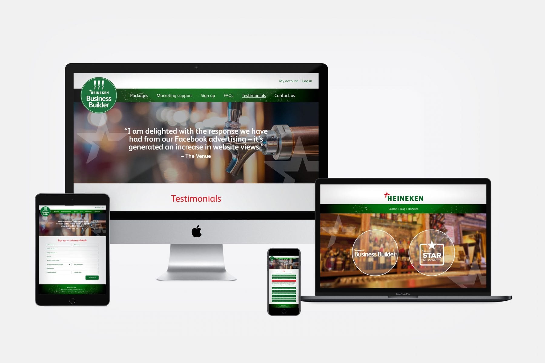 Heineken Business Builder website